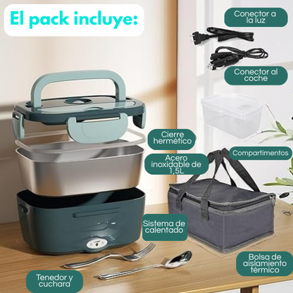 Fiambrera Electrica 40w enchufe casa o enchufe