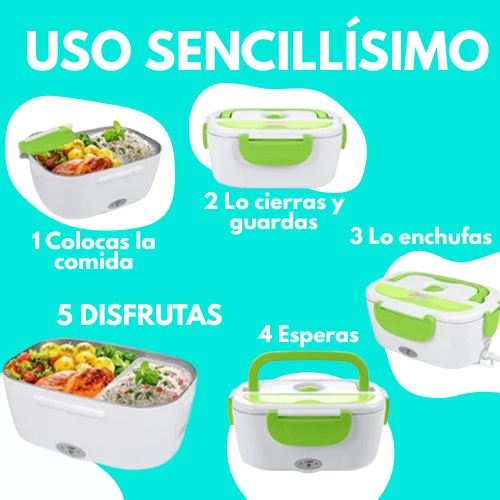 Fiambrera Electrica 40w enchufe casa o enchufe