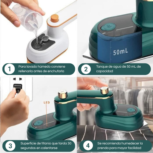 Mini plancha de vapor